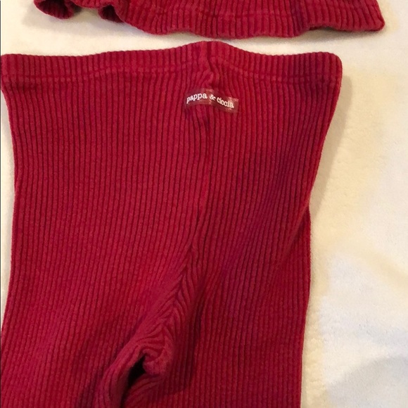 Pappa & Ciccia red knit top and pants 24 months - Picture 10 of 10